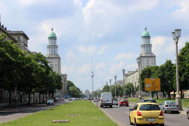 Stalin Allee à Berlin Friedrichshain