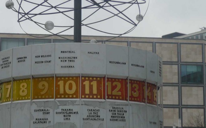 Horloge universelle sur l'Alexanderplatz